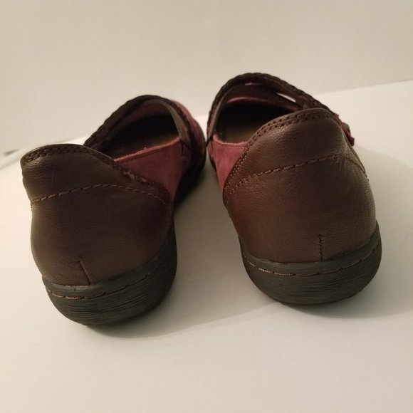 Earth Origins Burgundy Tamara Leather Slip-On Flats size 8.5 - Picture 7 of 7